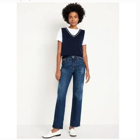 Old Navy Jeans High Rise OG Loose Jeans Smoothing 6 Sheldon - Picture 1 of 6